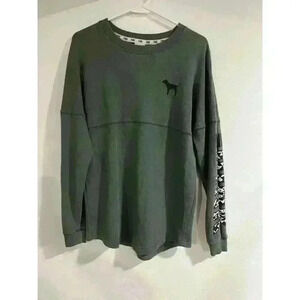 Women's PINK Green Long Sleeve Shirt XS casual wear great used condition